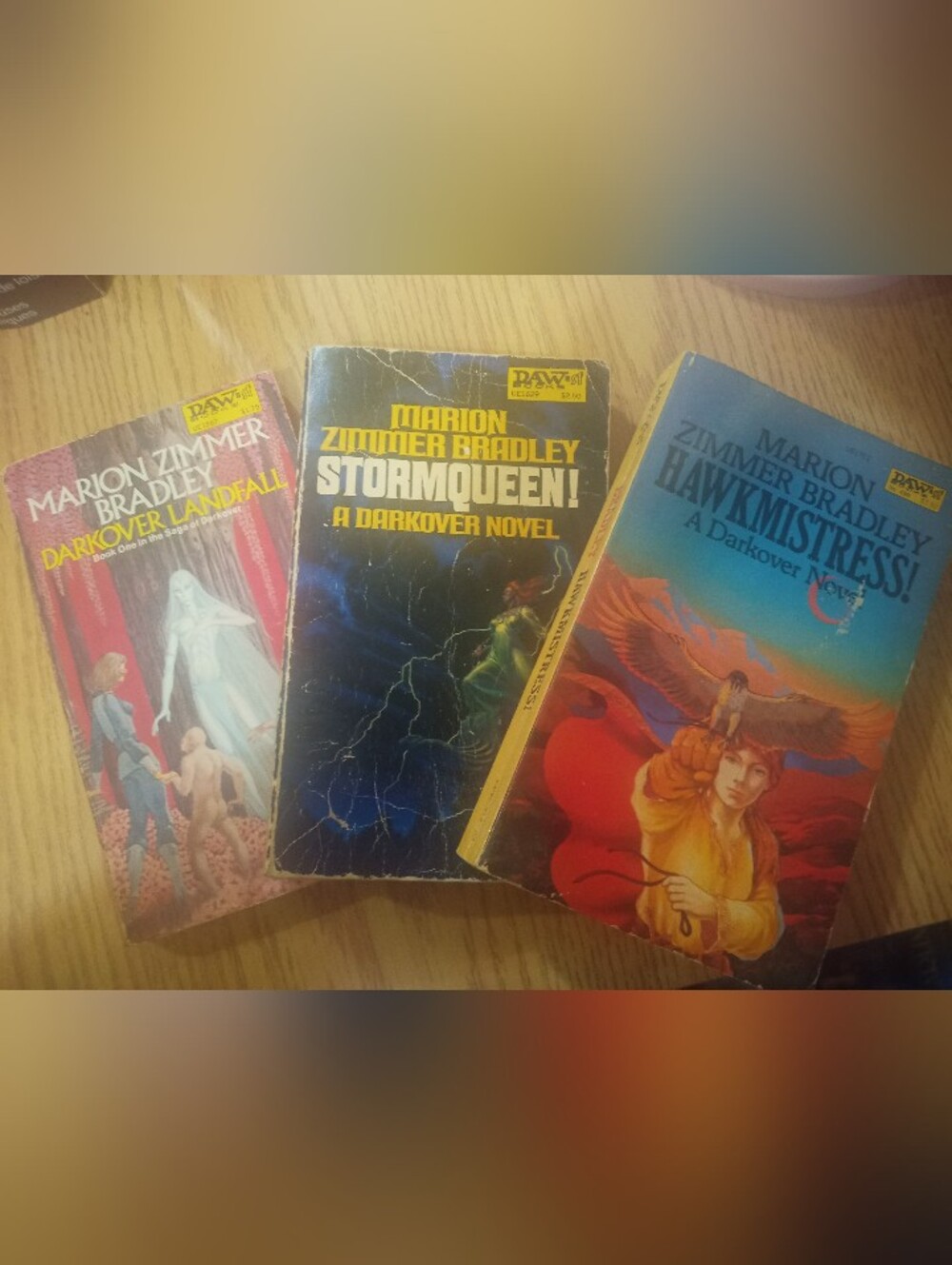 Marion Zimmer Bradley 3 Book Lot: Darkover Landfall, Stormqueen! & Hawkmistress!